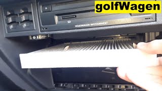 VW Passat B8 cabin filter replacement Resimi