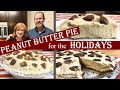 PEANUT BUTTER PIE WITH CHOCOLATE CRUST | No Bake Easy Holiday Pie Recipe