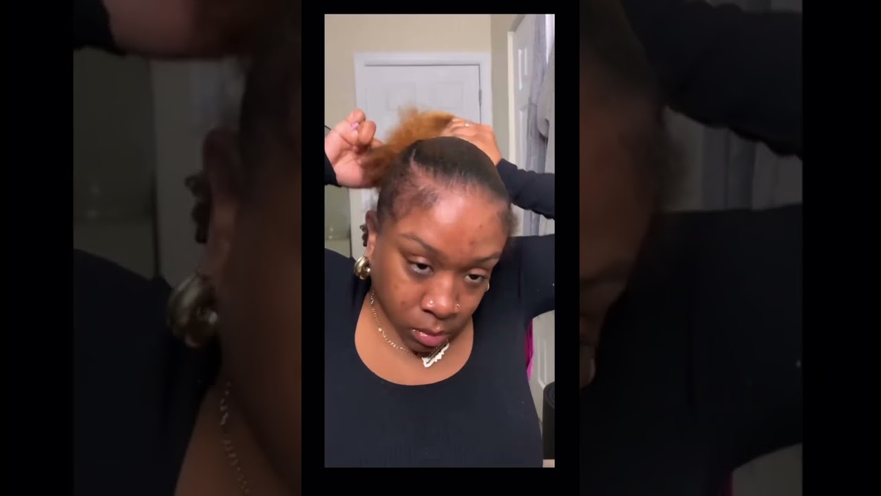 3 part half up half down hairstyle 