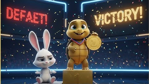 The overconfident rabbit 🐇 The winner turtle 🐢 