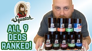 Ranking All 9 DR. SQUATCH DEODORANTS Worst-to-Best!