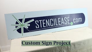 Custom Stenciled Sign Project Stencil Ease