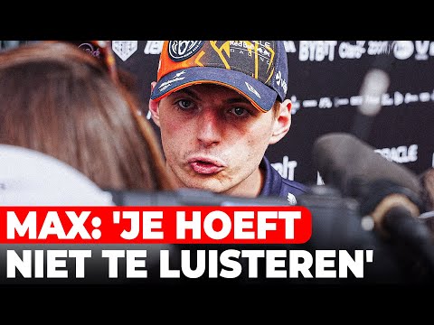 Verstappen duidelijk: "Luister dan niet mee, zit een volumeknop op" | GPFans News
