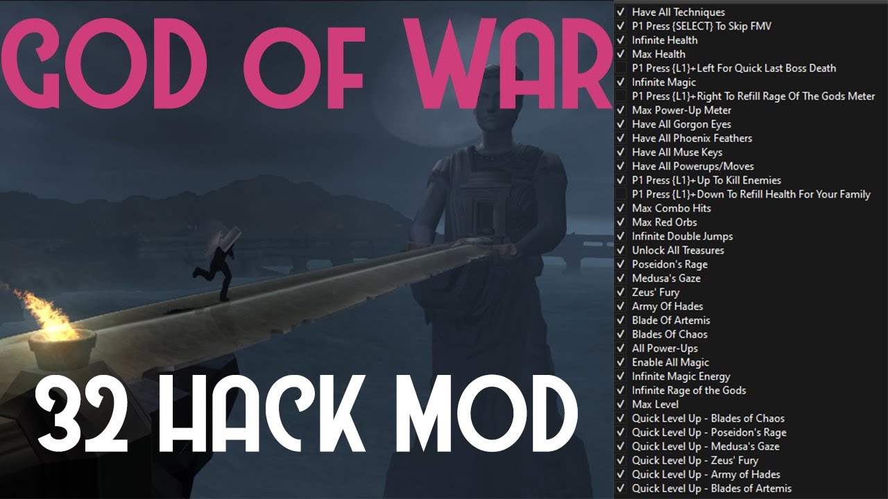 God of War [Ps2] 32 Different Hack Mode + Hitman Kratos !!! - YouTube