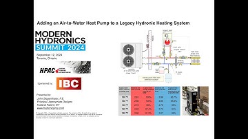 2024 Modern Hydronics Summit: Adding an Air-to-Water Heat Pump to a Hydronic Heating System