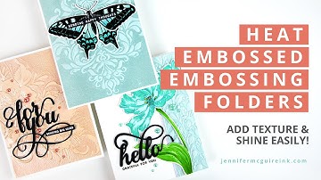 Heat Embossed Embossing Folders - Great Backgrounds!