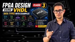 FPGA Design Using VHDL Class 3 : Data Types with examples | std_logic, Integer, array, boolean, enum