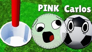 Mingea de FOTBAL sau mingea de STICLA? Cine castiga la Golf It?