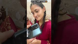 New phone Redmi 10 prime aa gya behna ka? redmi unboxing family shorts minivlog