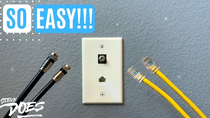 NO MORE WiFi! - Easy DIY Ethernet cable install using cold air return as  conduit & no crimping wires 