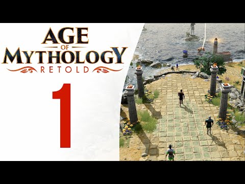 Знамения ⚡ Прохождение Age of Mythology: Retold #1 [Падение трезубца]