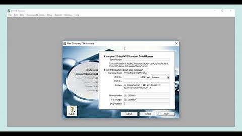MYOB Part 2 - Membuat Data Perusahaan Baru