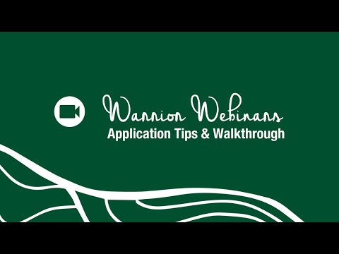 Warrior Webinar: Application Tips & Walkthrough