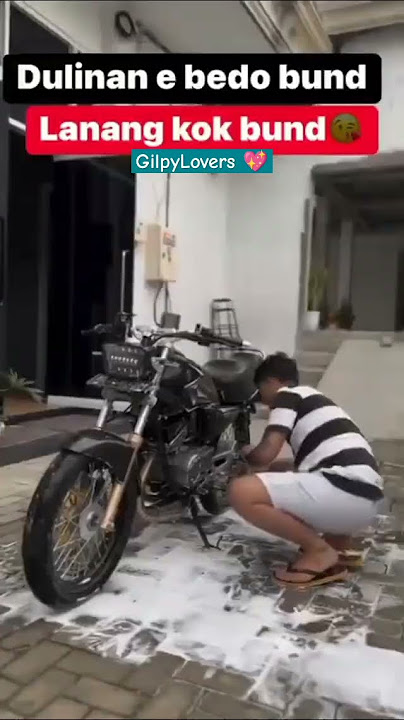 Nyuci Motor RX KING dulu Bunda #happyasmara #gilgasahid #gilgahappy #gilpy #shortvideo