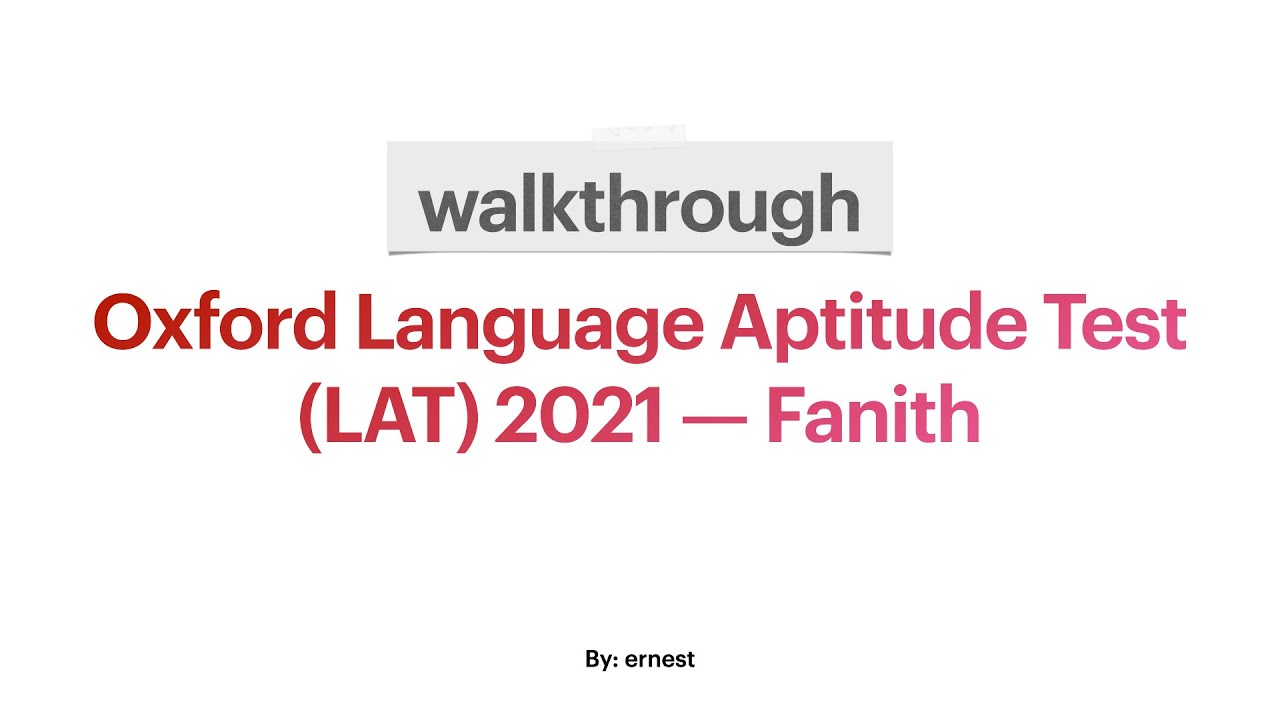 oxford-language-aptitude-test-2021-walkthrough-youtube