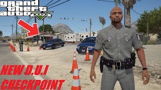 GTA 5 - NEW - ROUTE 68 D.U.I CHECKPOINT - MENYOO