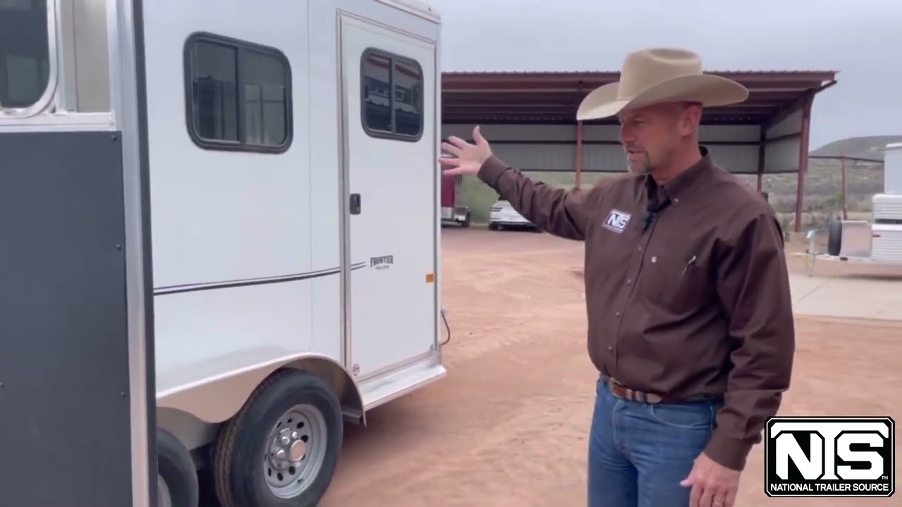 2023 Frontier 2 Horse Bumper Pull Trailer