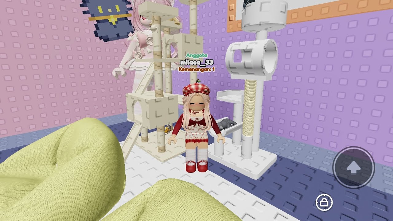 main bareng kucing 🐱(nyeww tower Roblox Indonesia)