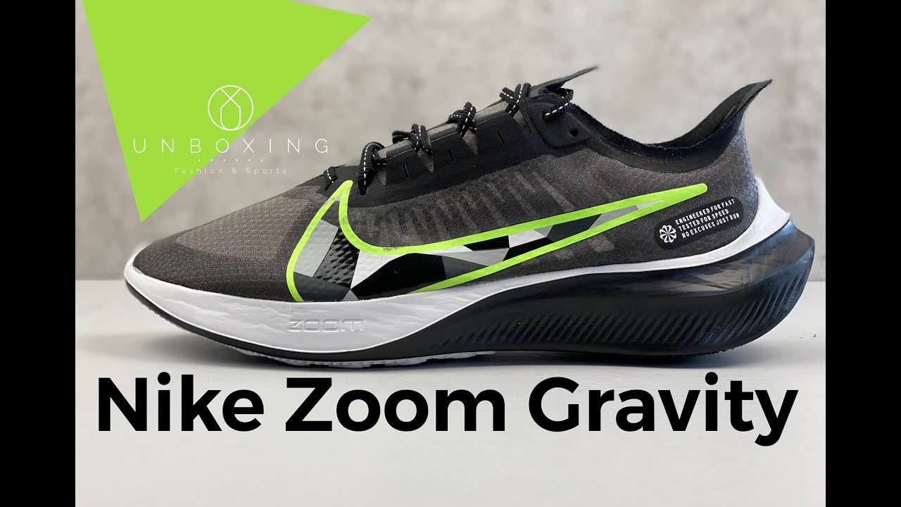 Nike Zoom Gravity ‘Black/DK Smoke Grey’ | UNBOXING & ON FEET | running shoes | 2020