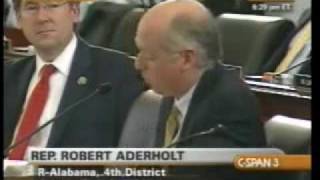 Rep. Robert Aderholt offers Pro-Life Amendment to Budget Committee .wmv