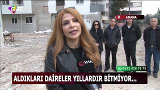 Aldıkları Daireler Yıllardır Bitmeyen Mağdurlar Inşaat Önünde Eylem Yaptı