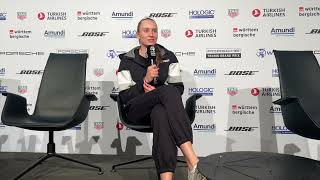 Elena Rybakina Stuttgart Press Conference after win against Jasmine Paolini