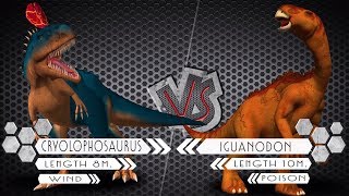 Cryolophosaurus VS Iguanodon Dinosaurs Colosseum Battle