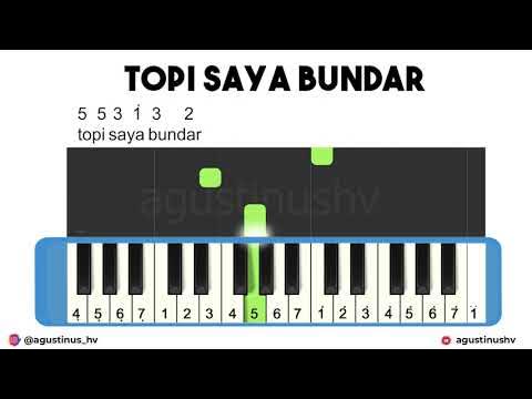 Not Topi Saya Bundar TUTORIAL NOT PIANIKA TOPI SAYA BUNDAR | LAGU ANAK INDONESIA - YouTube