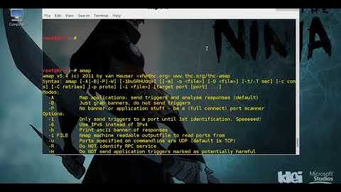 ▶ Hacking   Identifying the Application running on specific port using Amap Tool