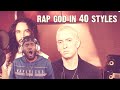 THIS IS ON ANOTHER LEVEL!!!! Eminem - Rap God | Performed In 40 Styles | Ten Second Songs (Reaction)