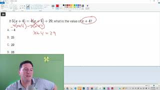 Digital SAT practice test 1, math number 26