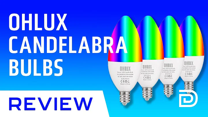 Smart Candelabra Light Bulbs // OHLUX Smart WiFi LED Dimmable RGB Bulb