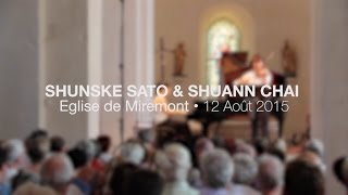 Shunske Sato & Shann Chai à l'église de Miremont