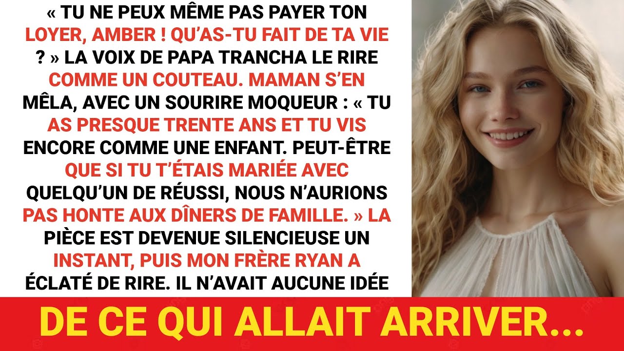 Au dîner, mes parents se sont moqués de moi parce que j’étais « inutile » — jusqu’à ce que je...