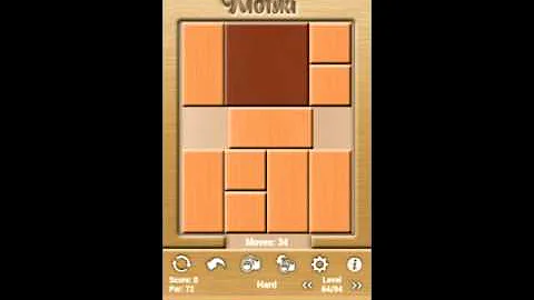 Klotski Hard Level 64/94 par solution