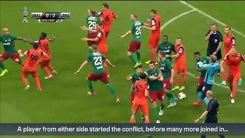 Dangerous Fight in Russian Cup football final 😲😲😲 #soccer #football #shortvideo #shorts