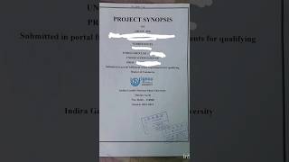 Mcop-001 Synopsis Ka Front Page Me Kya Likhna Hai And Index Me Kya Likhna Ha Full Video Jarur Dekhe