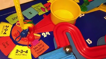 1986 Mouse Trap game - closeup and slow motion - in action