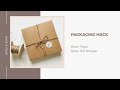 Packaging Hack: Rustic way to wrap my leaf🍃