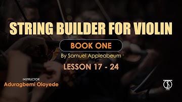 Violin Beginner’s lessons - StringBuilder, Book One, More Melodies With Open Strings.