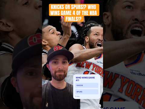KNICKS OR SPURS!? WHO TAKES GAME 4 OF THE NBA FINALS!? #knicks #spurs #nba #viral #trending #sports