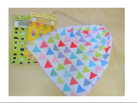 Diy 100均の手ぬぐい 巾着袋の作り方 How To Make A Drawstring Bag Youtube