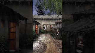 Soft Rainfall to Ease Stress Away 🛖⛈️ | #shorts #viralvideo screenshot 4