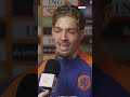 Een trotse Luciano Valente na zijn debuut 🗣️