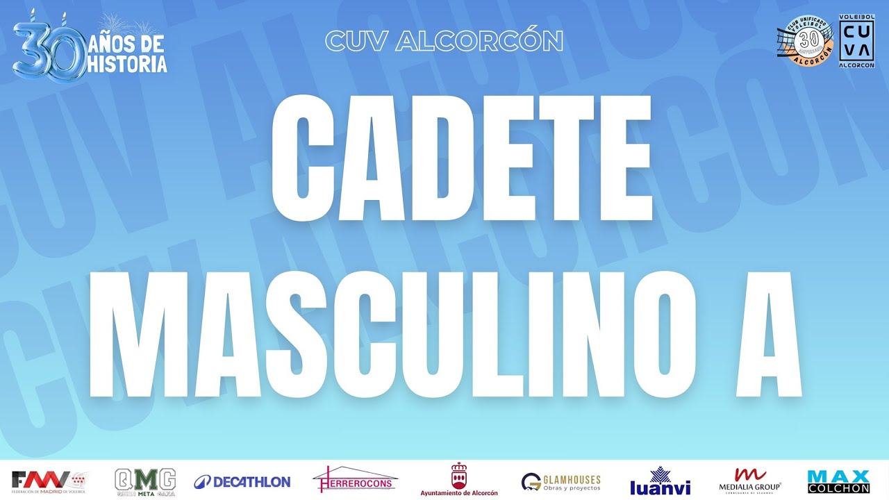 CUV ALCORCÓN A - CHV1995 (CADETE MASCULINO 1ª DIVISIÓN PREFERENTE)