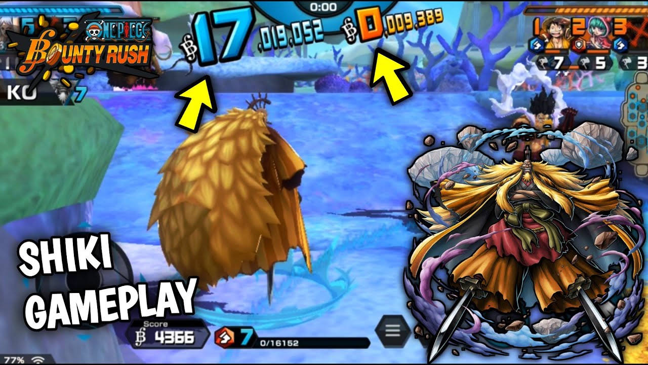 Only Treasure!! 17 - 0 Challenge Battle | Shiki Gameplay - One Piece Bounty Rush