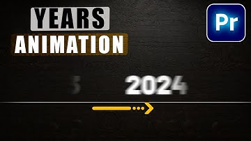 Create TIMELINE YEAR ANIMATION in Premiere Pro