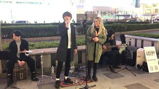 California singer, Cosette Smith, sings “Hello” with Japanese band, Novelbright in Namba, Japan