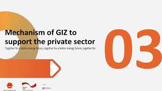 Presentation by Mr. Markus Bissel, Head of Energy Team of GIZ Vietnam