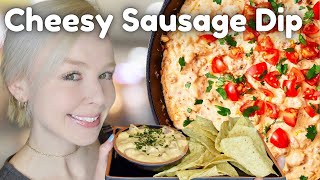 Cheesy Sausage Dip | Cook & Eat With Me